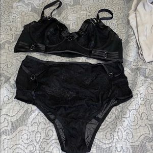 Black Torrid bralette & panty
